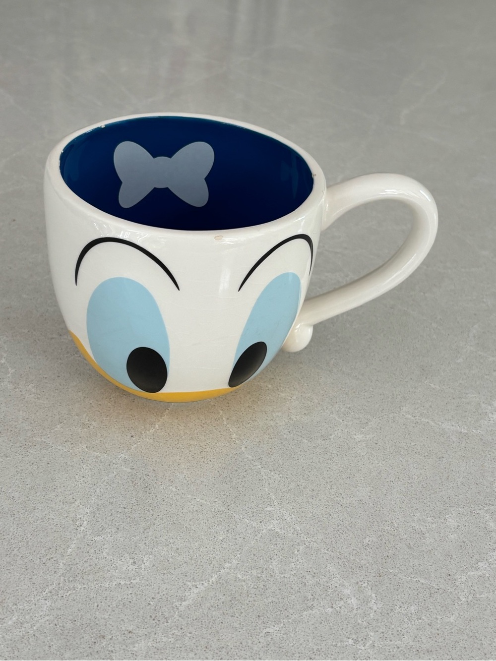 Donald Duck Disney Parks Exclusive Ceramic Soup Mug Flaws - Display Decorative